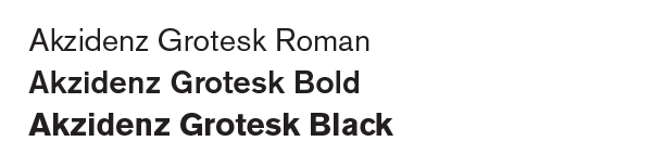 Akzidenz Grotesk Typeface