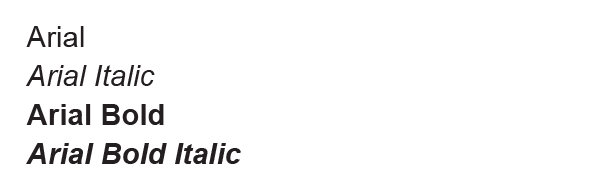Arial Typeface