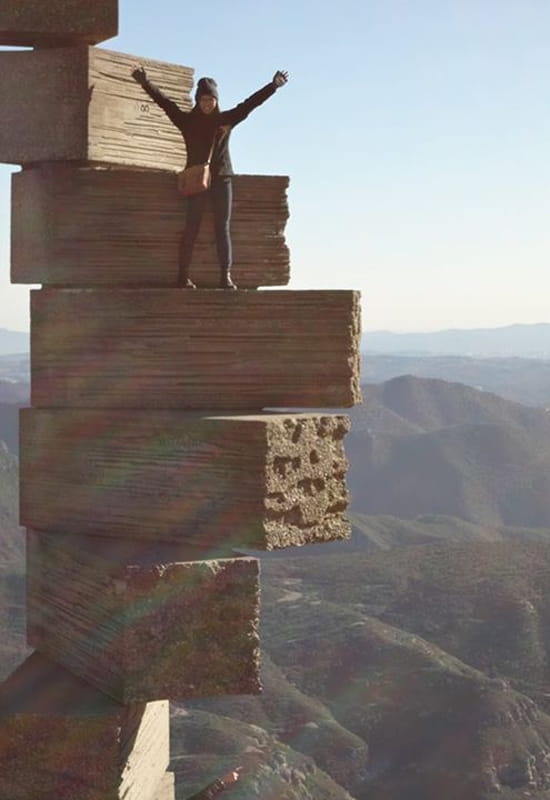 "On top of the world" in Barcelona, Spain, by Elizabeth Kwong