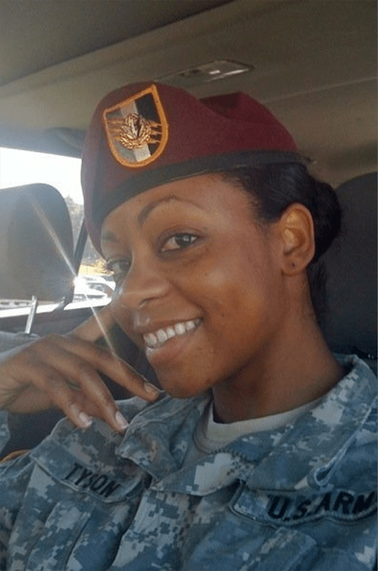 Yvette Tyson in uniform