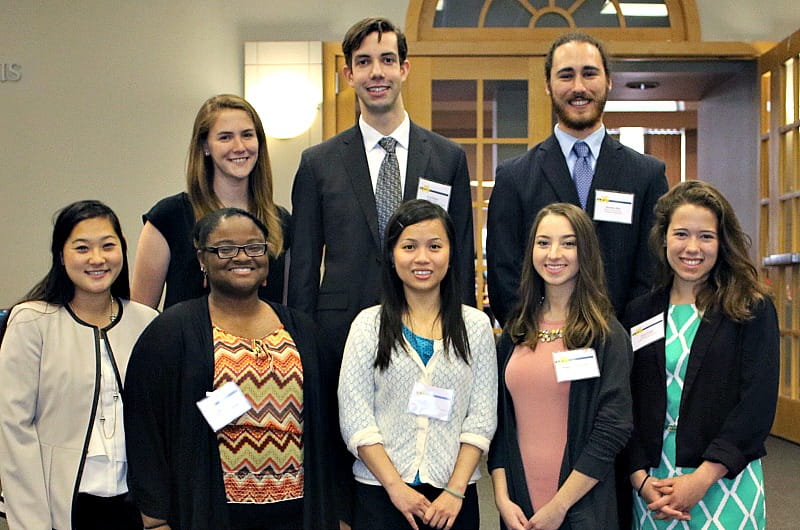 This year's co-op award winners are pictured. Bottom row left to right: Lynn Gotuaco, Conchita Taylor, Chau Dang, Angelique Giannascoli and Sarah Griggs. Back row left to right: Sandra Petri, Arvid Roach and Brandon Katz. 