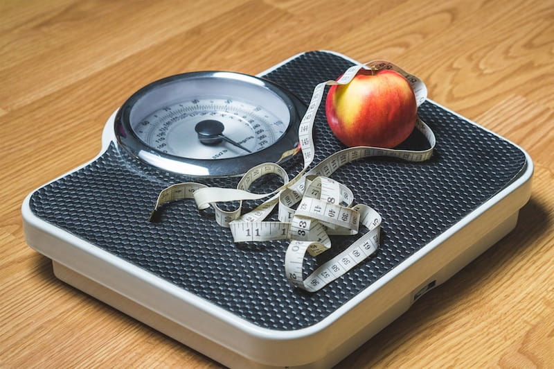 scale with apple and measure
