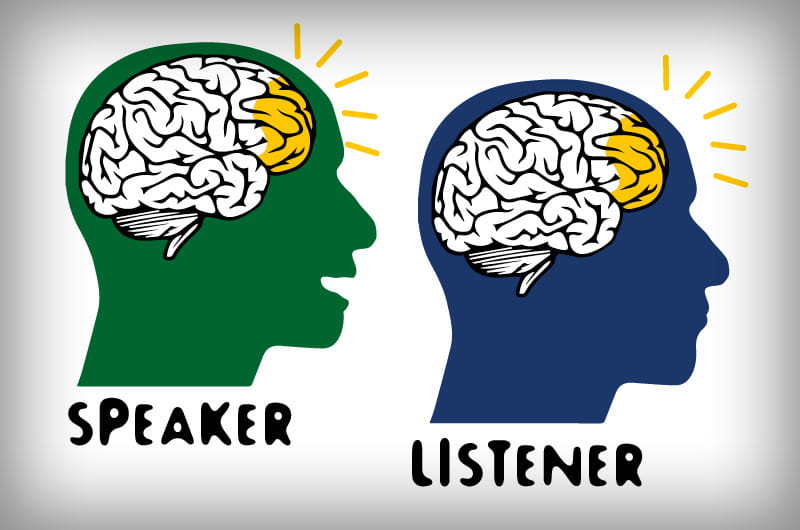 Speaker-listener graphic