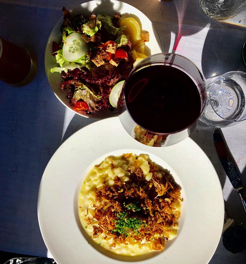 Käsespätzle is only one of many traditional and yummy dishes in Dornbirn.