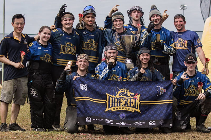 The 2019 Drexel University Paintball Club.