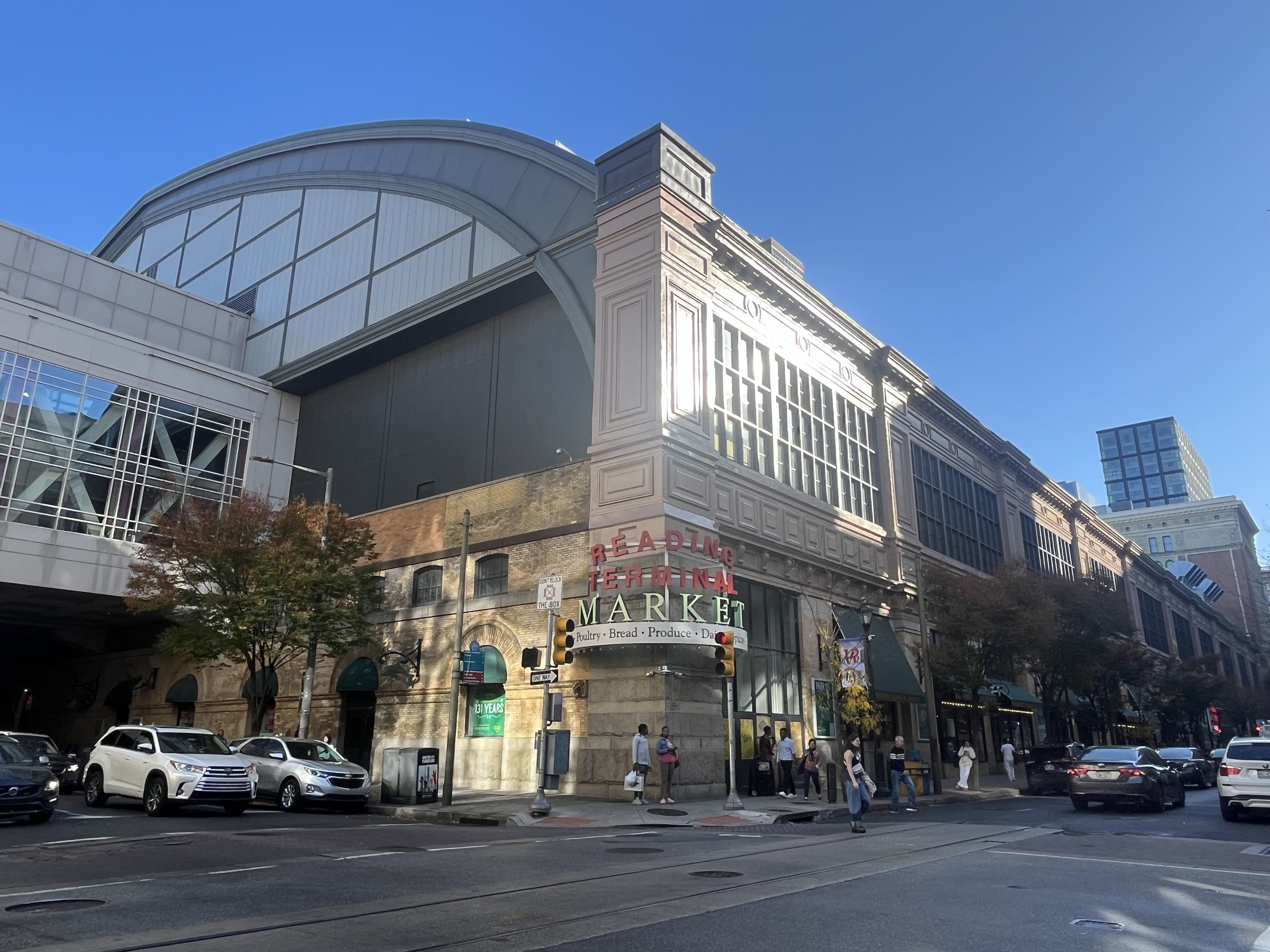 The Wilson Brothers-designed train shed can still be seen today at Reading Terminal Market.