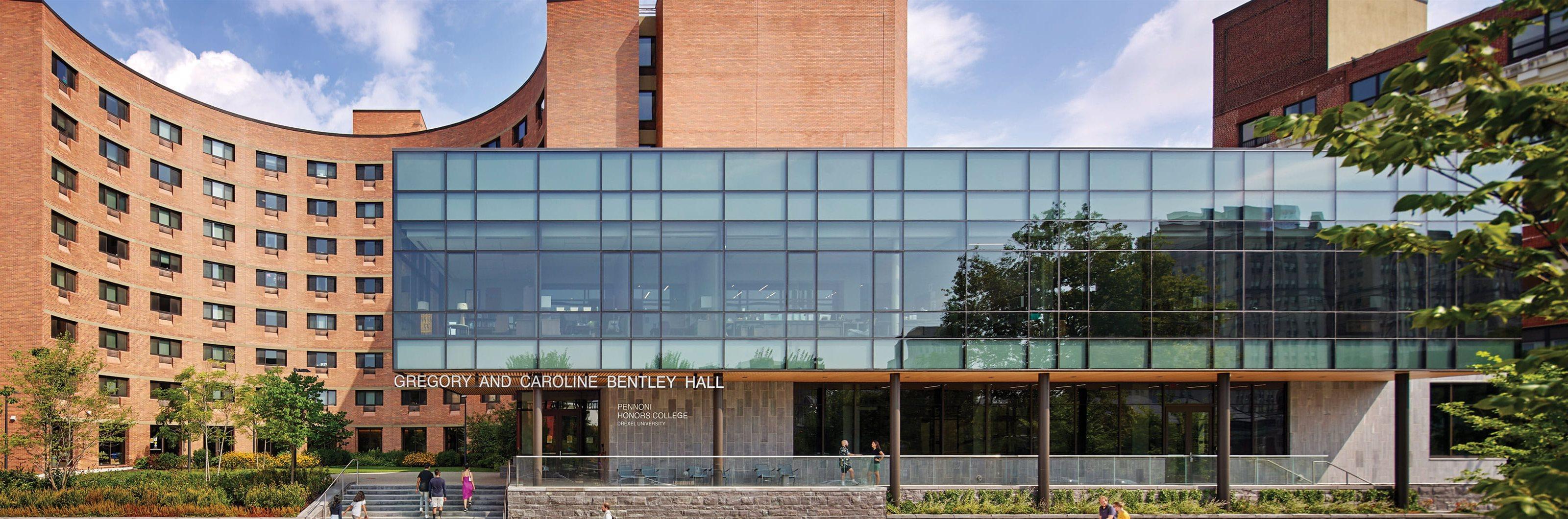 front shot of Bentley building