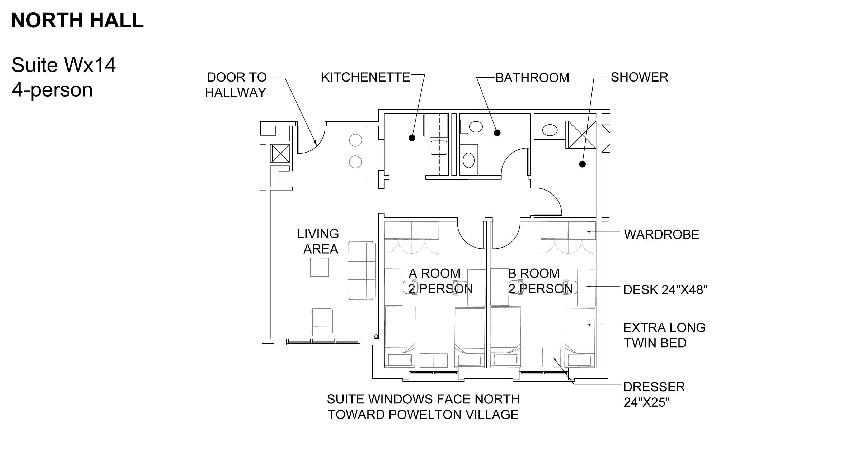 北大厅 Suite Floor Plan