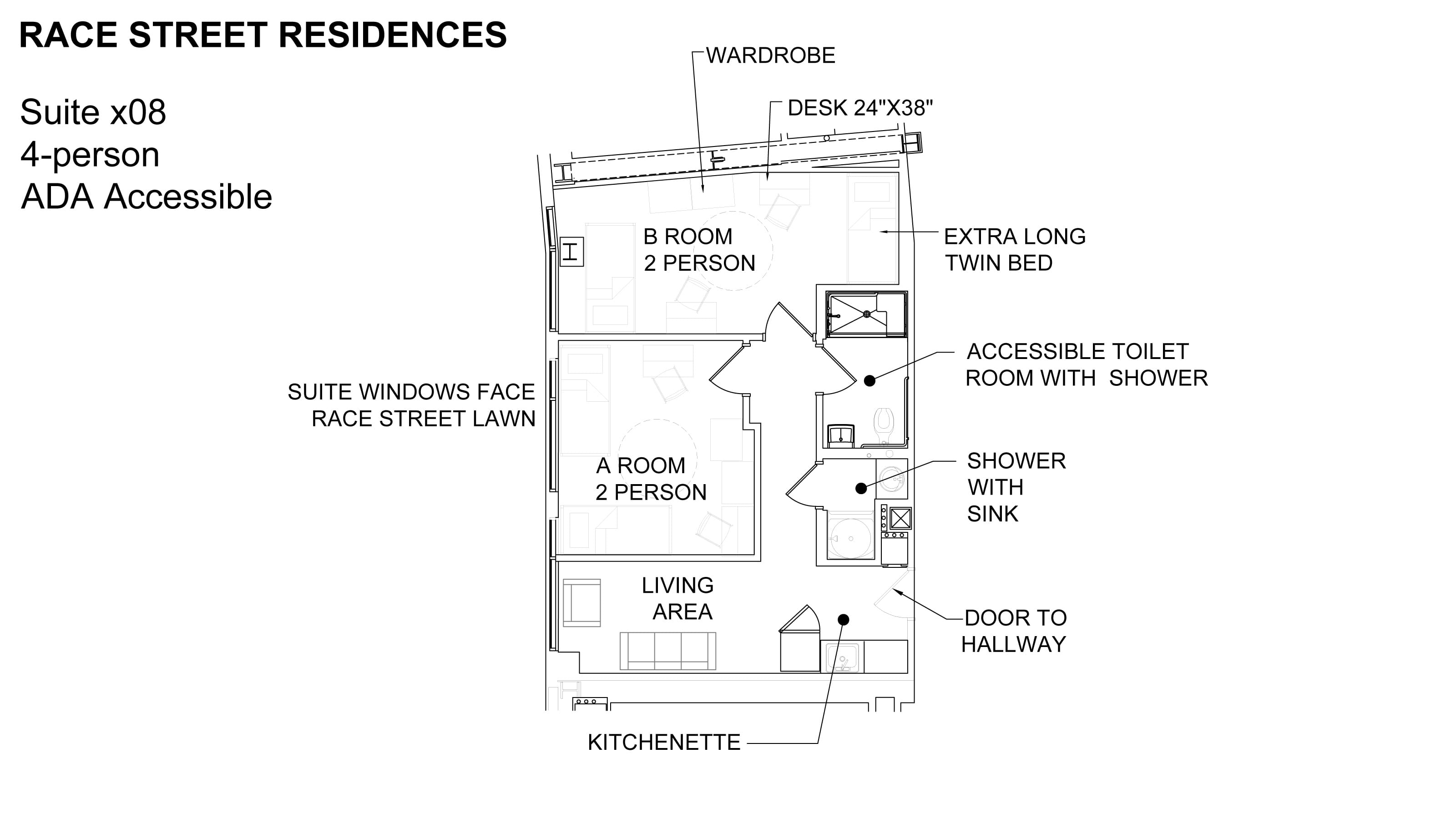赛马街住宅 Suite Floor Plan