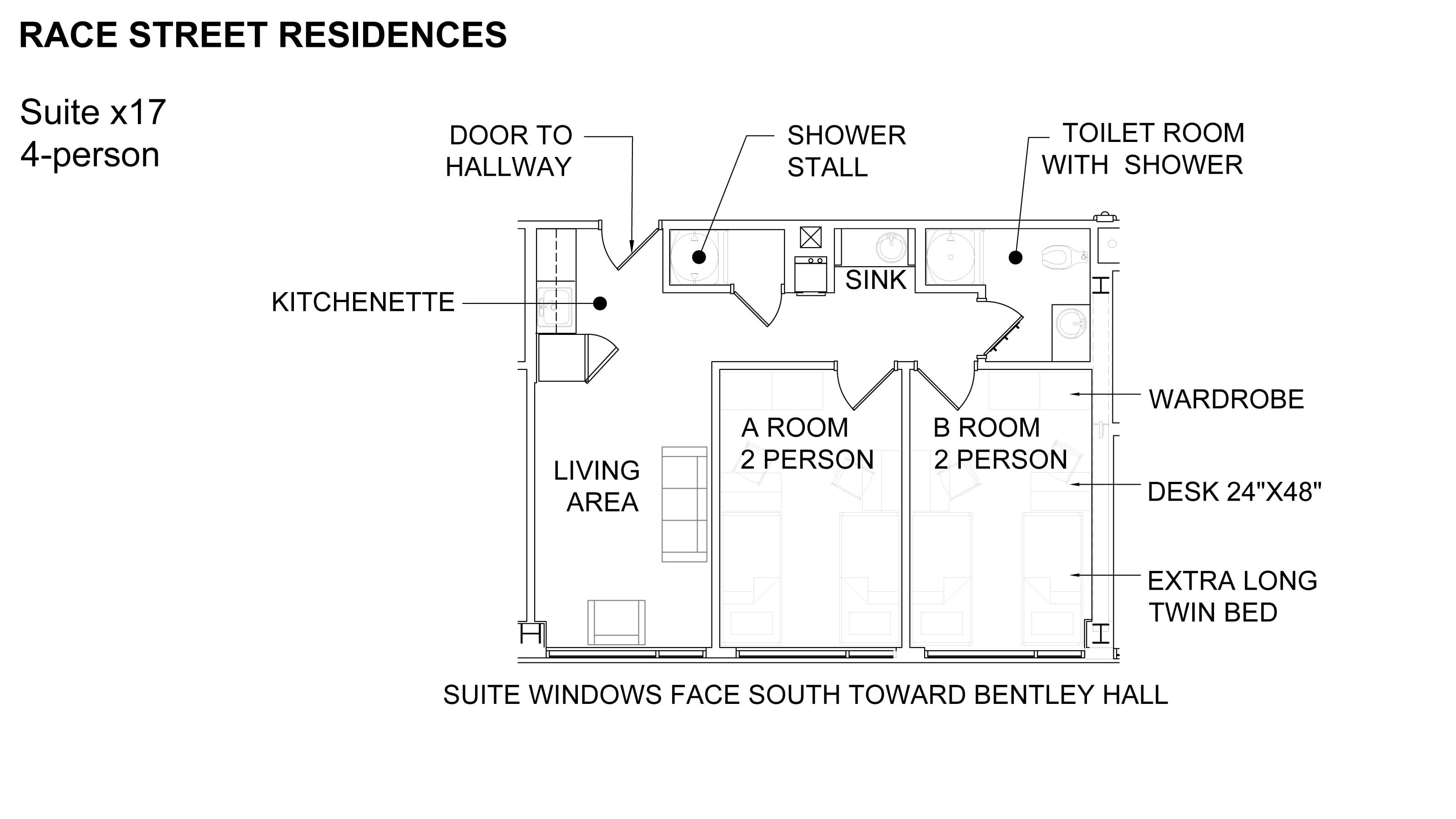 赛马街住宅 Suite Floor Plan