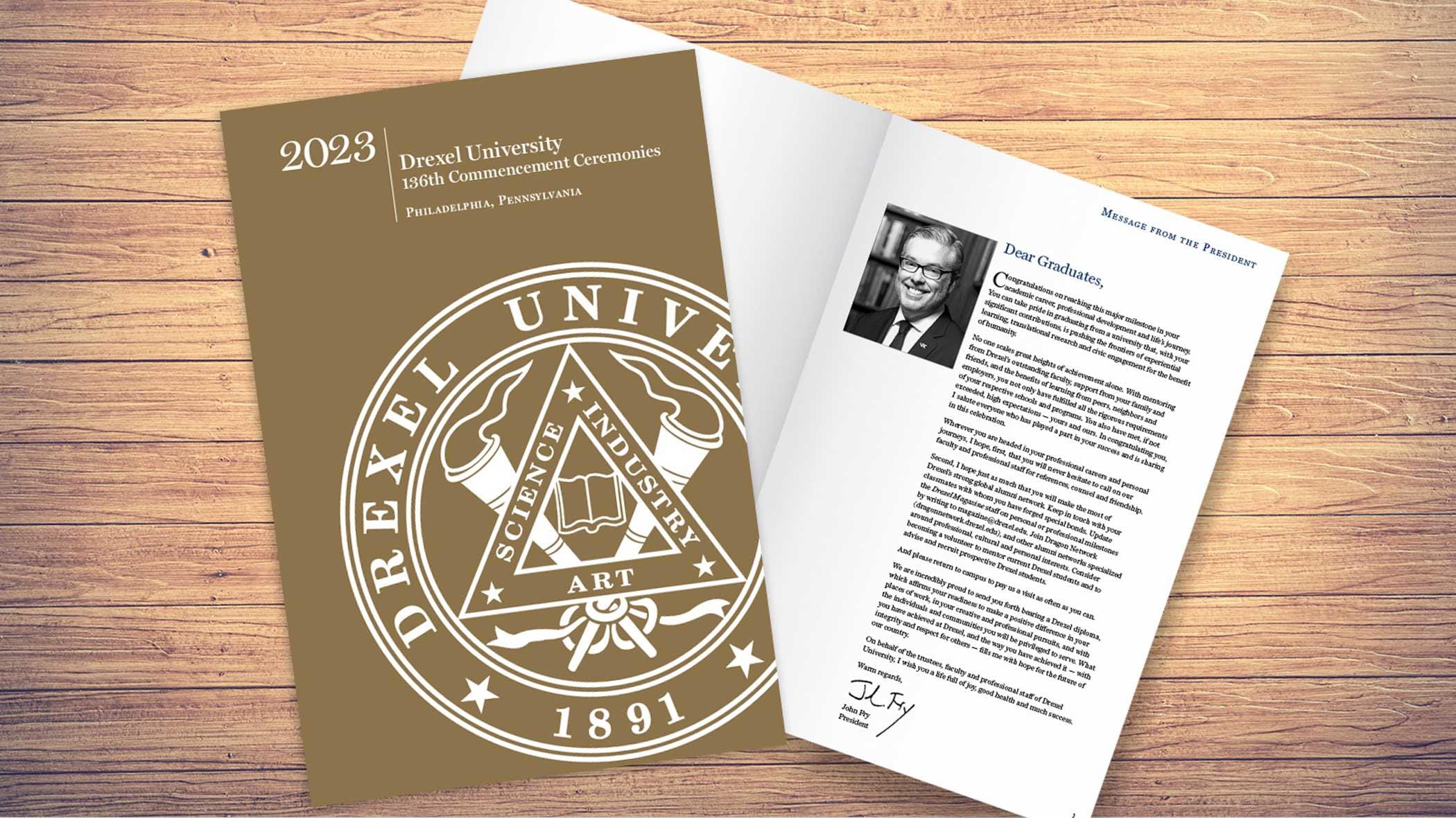 commencement booklet
