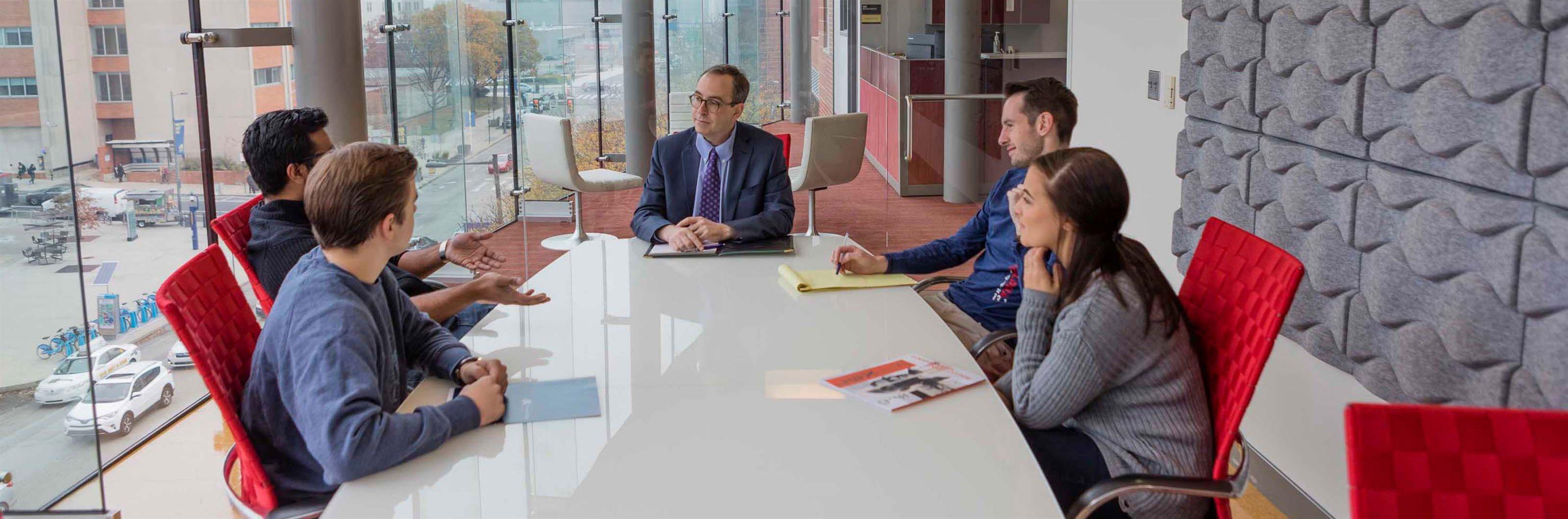People in conference room