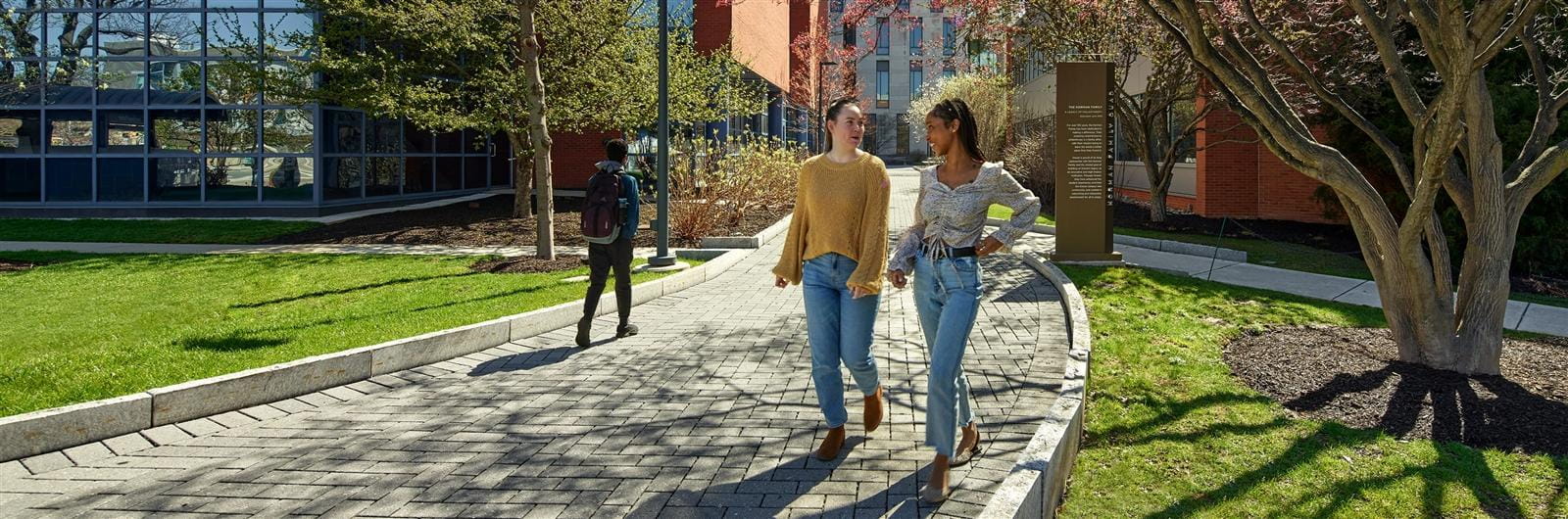 Students on Drexel University's campus