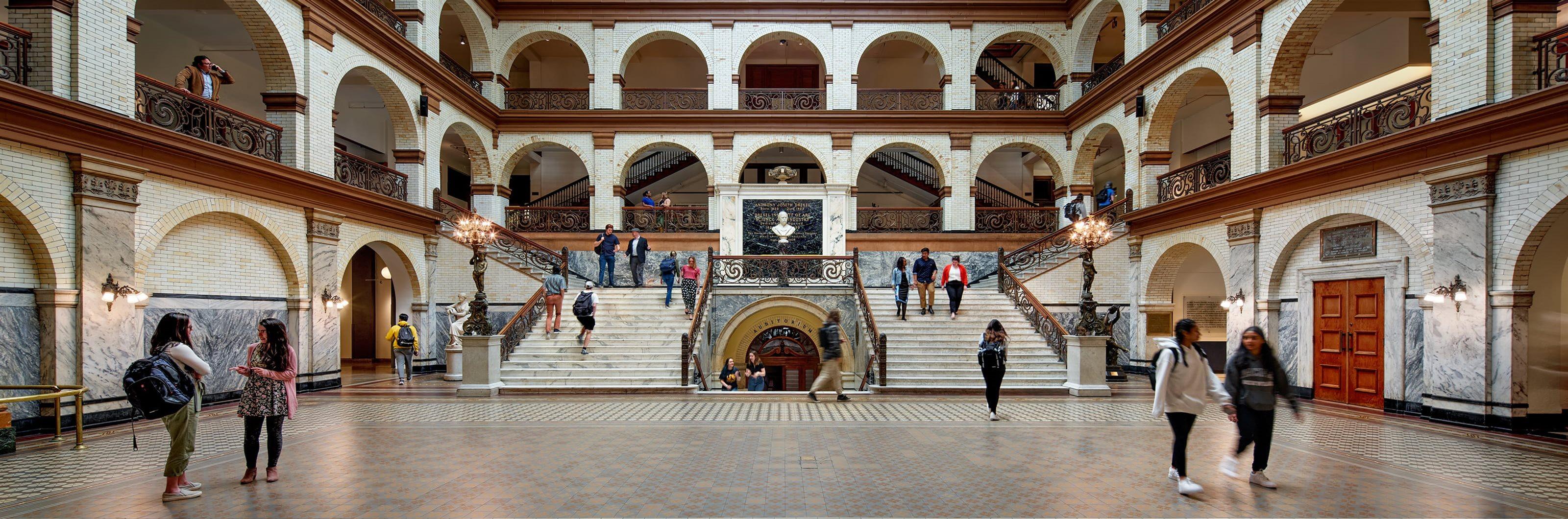 Drexel University's Main Building Great Court