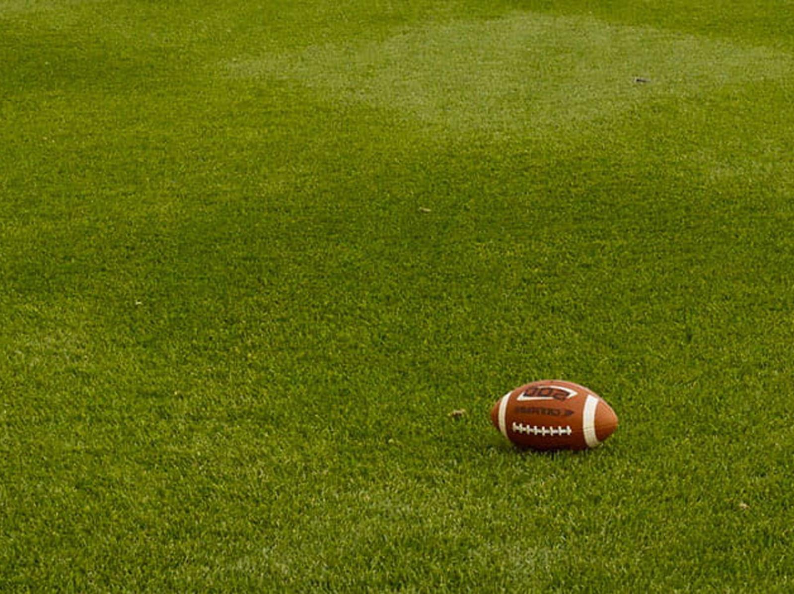 Football on a field