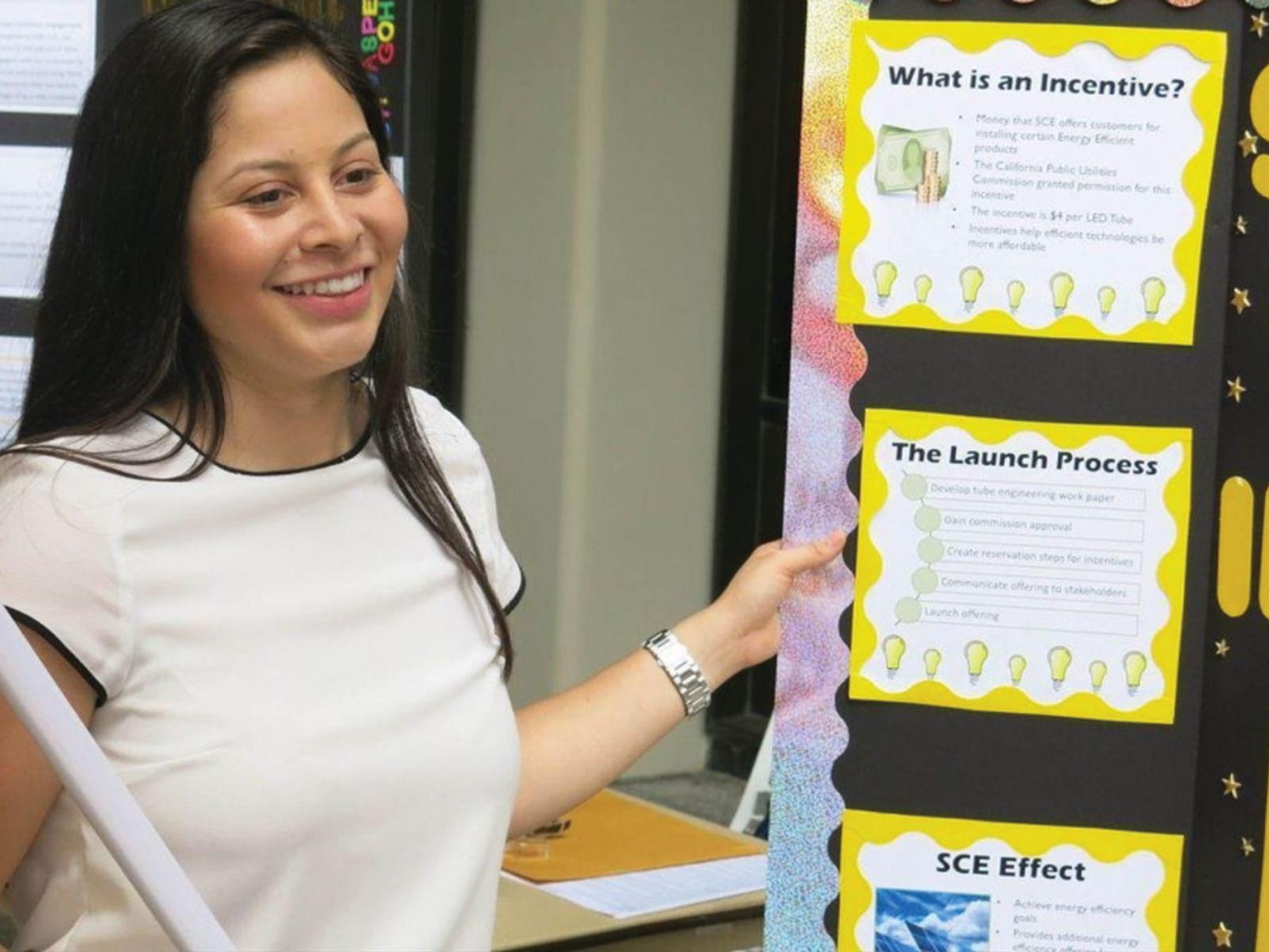 A woman teaching