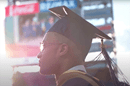Drexel University graduate at Citizens Bank Park.