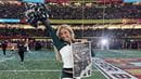 Erin Nipps celebrated the Eagles’ Super Bowl win on the field at the Super Dome. Photo courtesy Erin Nipps.