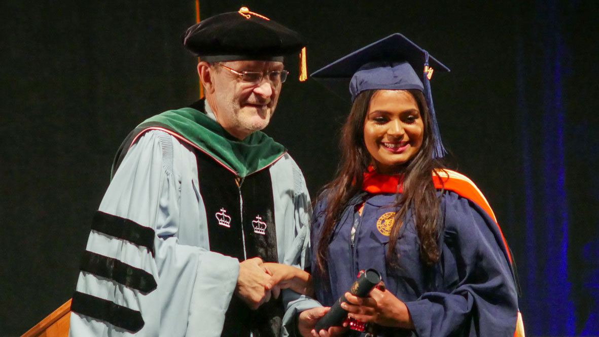 MS Student receives Drexel degree at graduation
