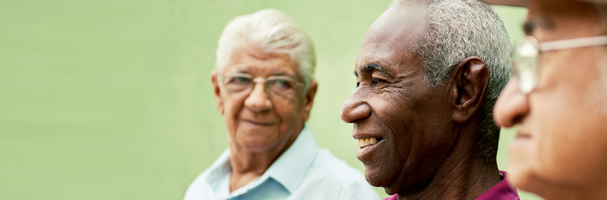 three retired men