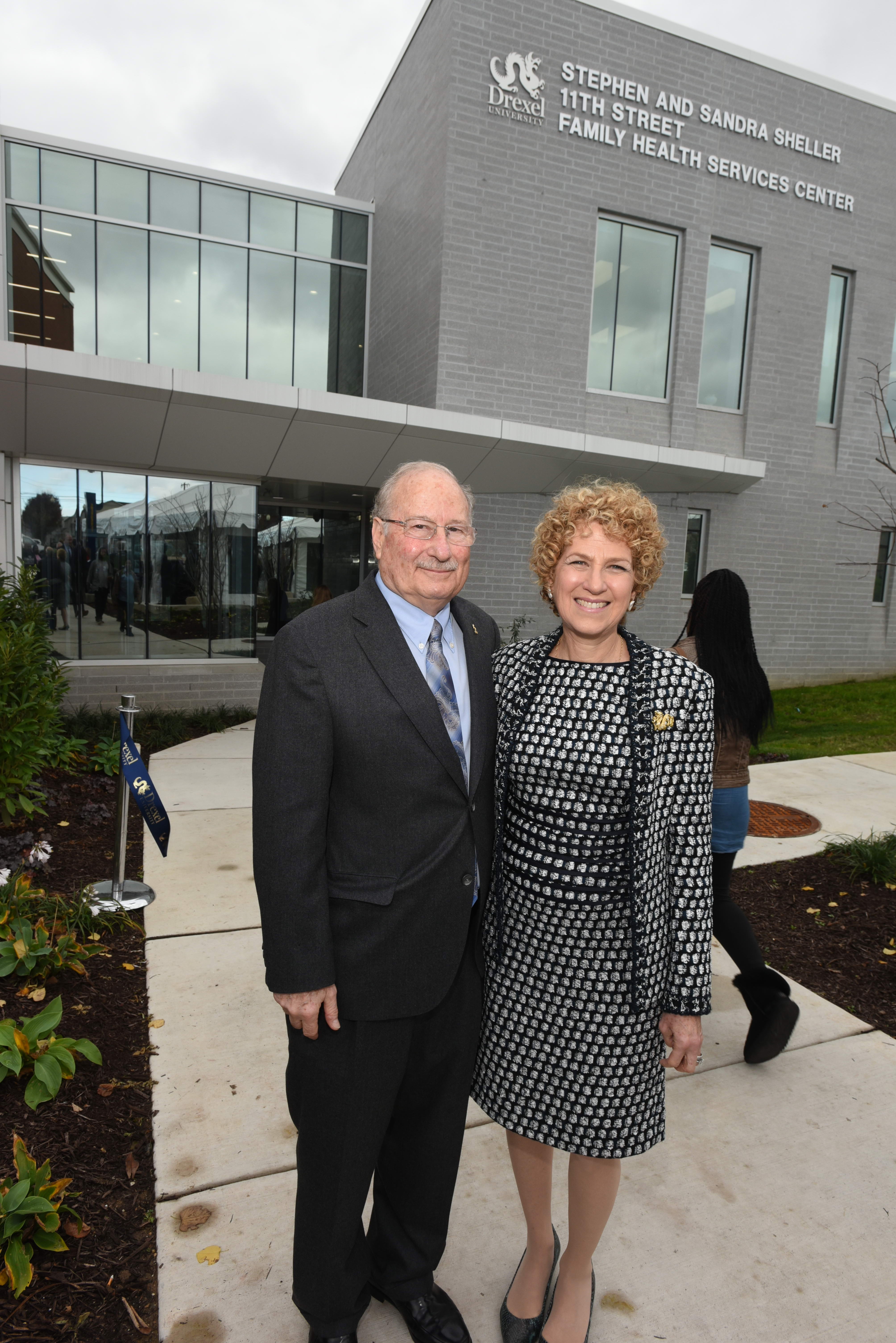 Stephen and Sandra Sheller outside 11th Street