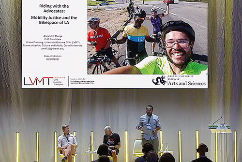 Drexel CCM PhD student Alejandro Manga examines role of bike movements in ecological transition