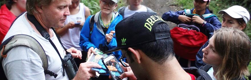 Drexel BEES students conduct fieldwork in Monteverde, Costa Rica as part of a study abroad course.