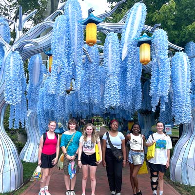 Drexel High school student participants enjoy the 2024 Philadelphia Lantern Festival