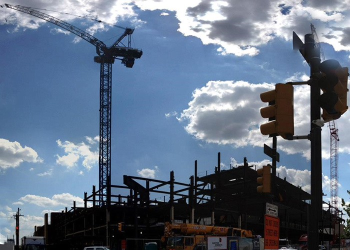 Chestnut Square Construction in August 2012