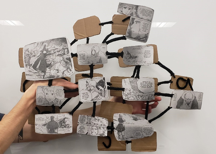 Double-sided theory model using sci-fi by STS master’s student Drex Drexler.