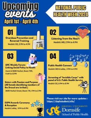 Drexel Dornsife events during 2024 National Public Health Week