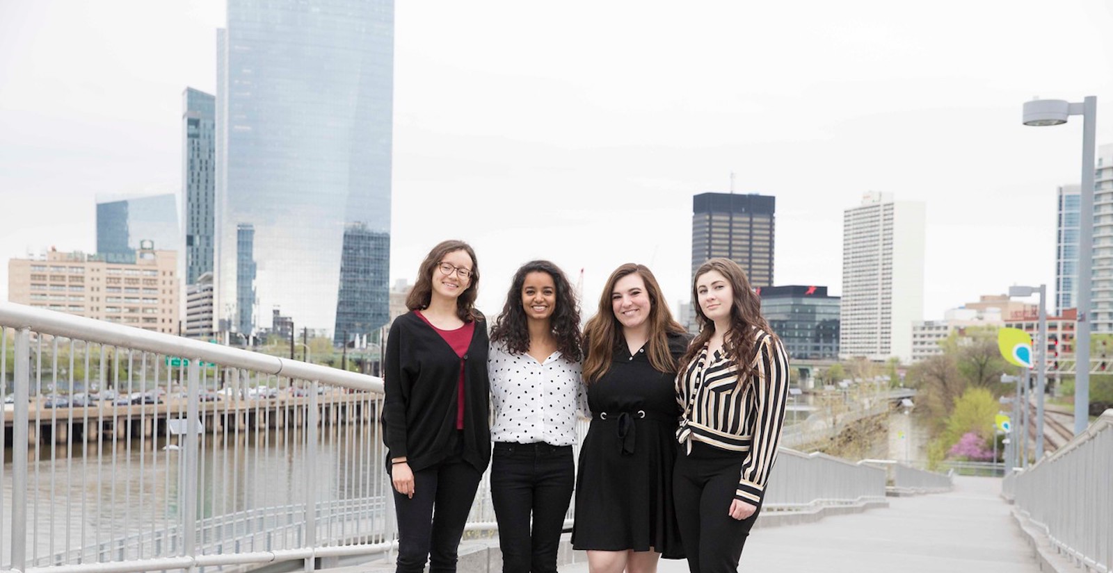 Dornsife MPH '20 students working at the Children’s Hospital of Philadelphia’s PolicyLab