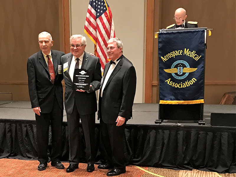 Hrebien Honored for Aerospace Medical and Engineering Work image