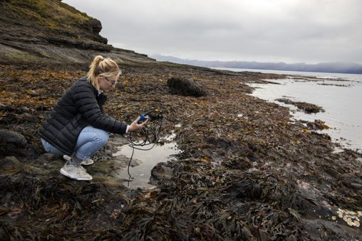 Emily Herbert has been conducting a Fulbright research project synthesizing polymers in microbes – harvesting the natural polymers that microbes make in their metabolic process.