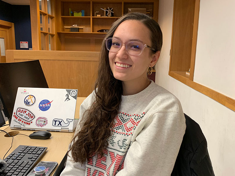 Abby Sofia Pollock, a mechanical engineering student, talks about her experience with the Engineering Learning Community.