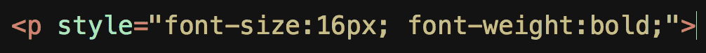 paragraph tag styling