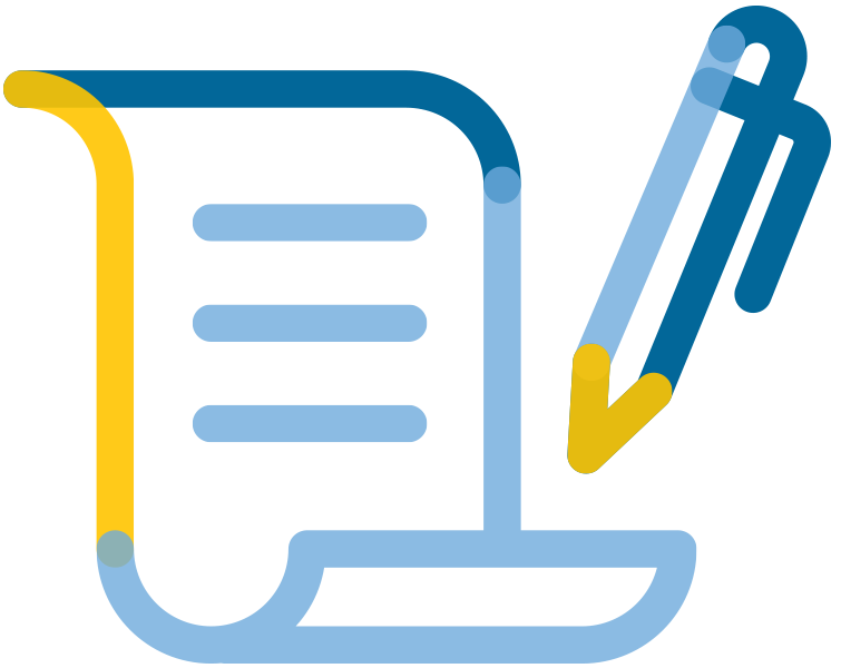 Paper and pen icon