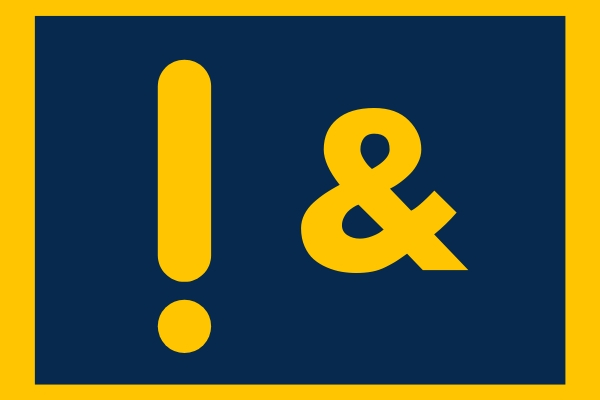 exclamation point and ampersand
