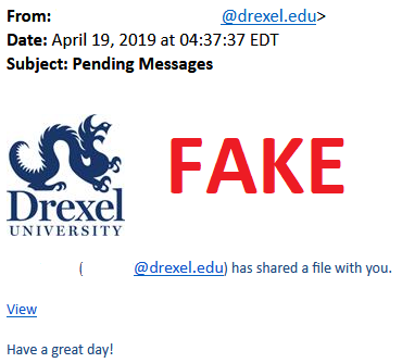 File Share Phishing Scam