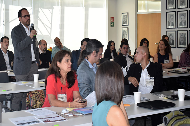 Participant speaking at the forum 