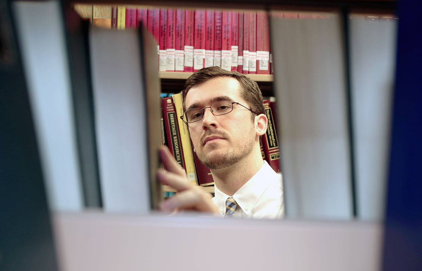 Student conducts research at Schnader Harrison during co-op experience