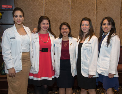 Woman One Scholars Dareen Elgindi, Ingrid Schmiederer, Susan Ramirez-Chung, Jaclyn Heilman and Ivonne Martinez