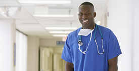 Nurse in medical facility.