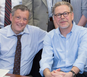 Drs. Dennis Novack and Christof Daetwyler, two of CommSim's three creators