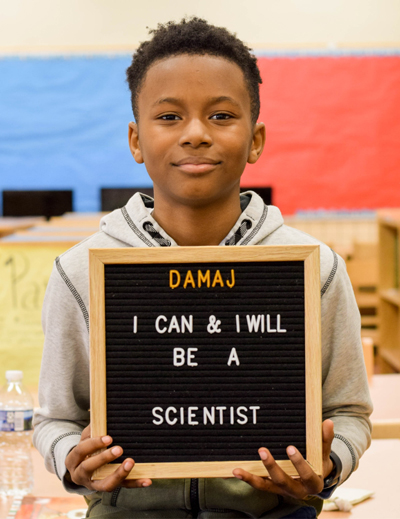 Together We're Giants student participant Damaj