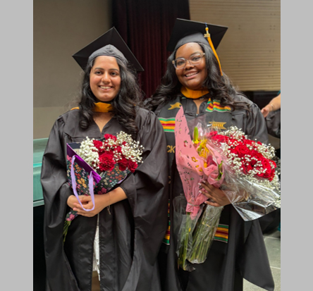 Congratulations to our 2024 MS graduates of the Cancer Biology program. Pictured: Kshiti Vaishnav and Britney Black