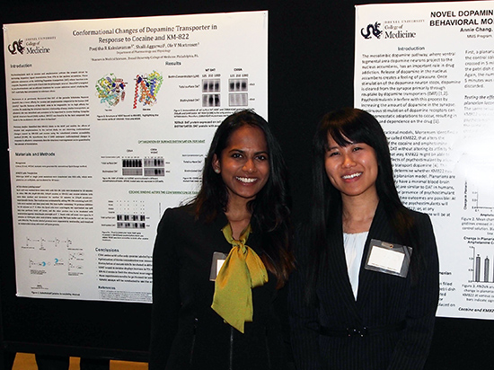 Drexel University College of Medicine Medical Research program students presenting their research posters.