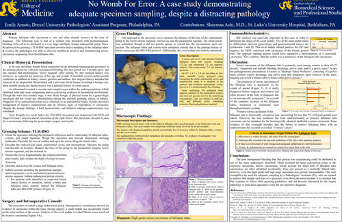 No Womb For Error: A case study demonstrating adequate specimen sampling, despite a distracting pathology