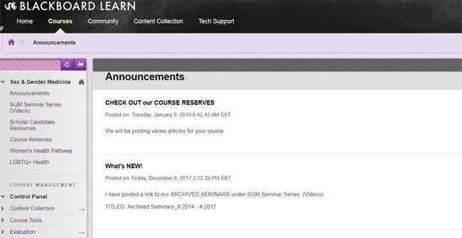 Drexel WHEP in BlackBoard