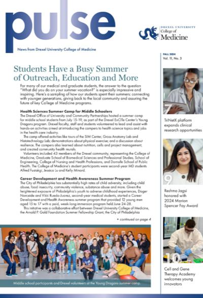 Drexel University College of Medicine Pulse Magazine Fall 2024